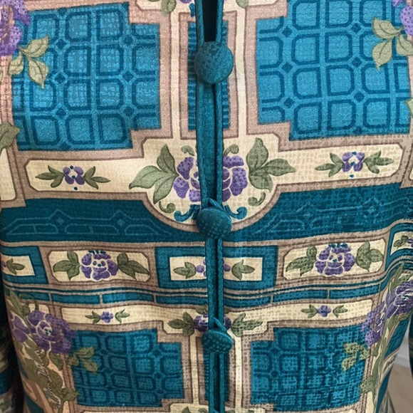 - VNTG ADRIANNA PAPELL Silk Jacket SZ.10 - Picture 2 of 5